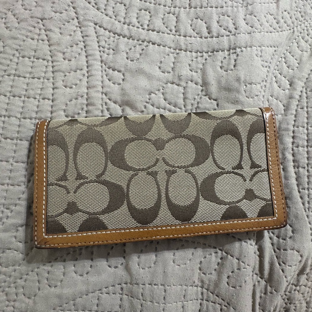 Coach Checkbook Cover